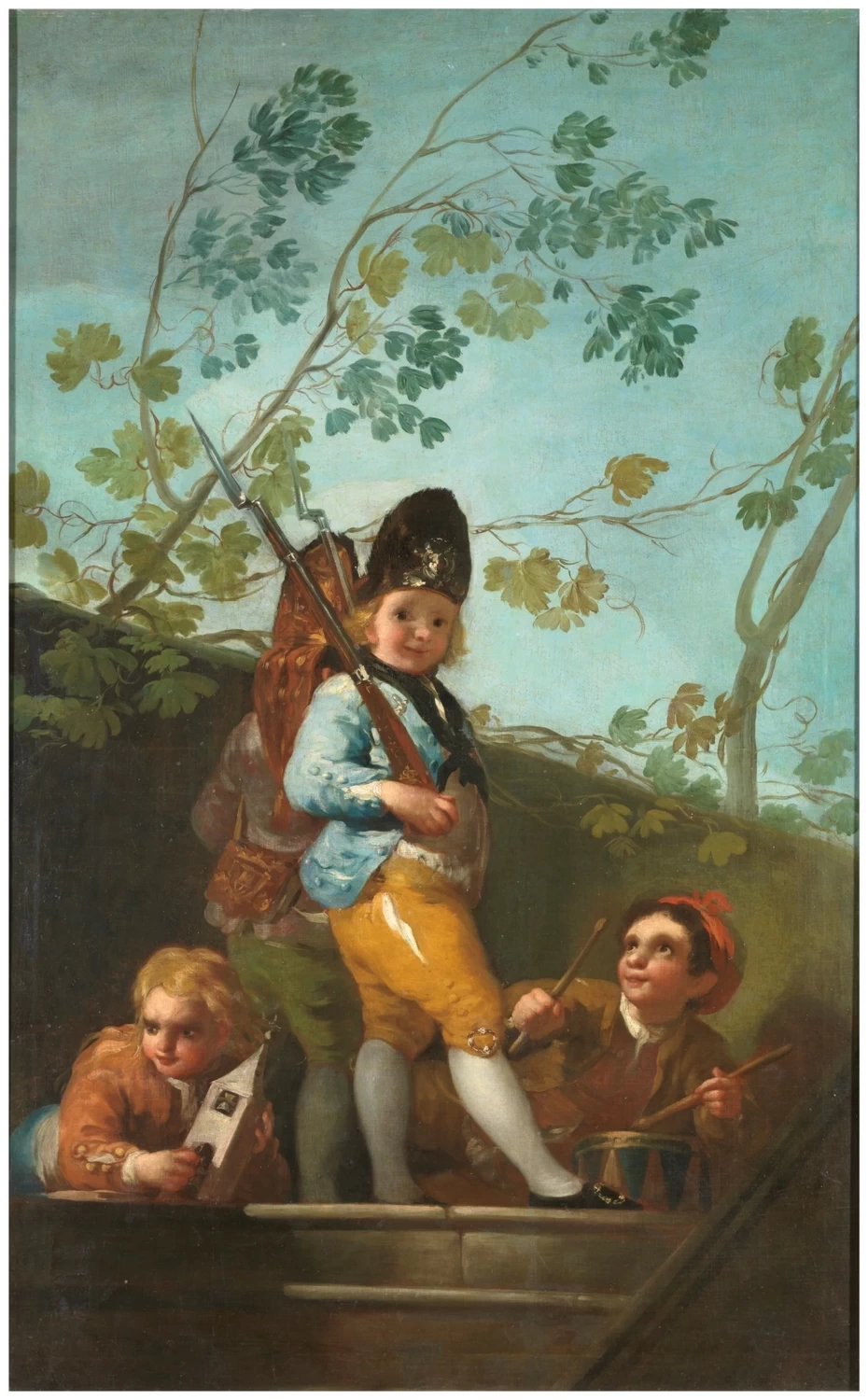 Francisco de Goya y Lucientes - 380, Ragazzi che giocano a soldati, Museo del Prado, Madrid